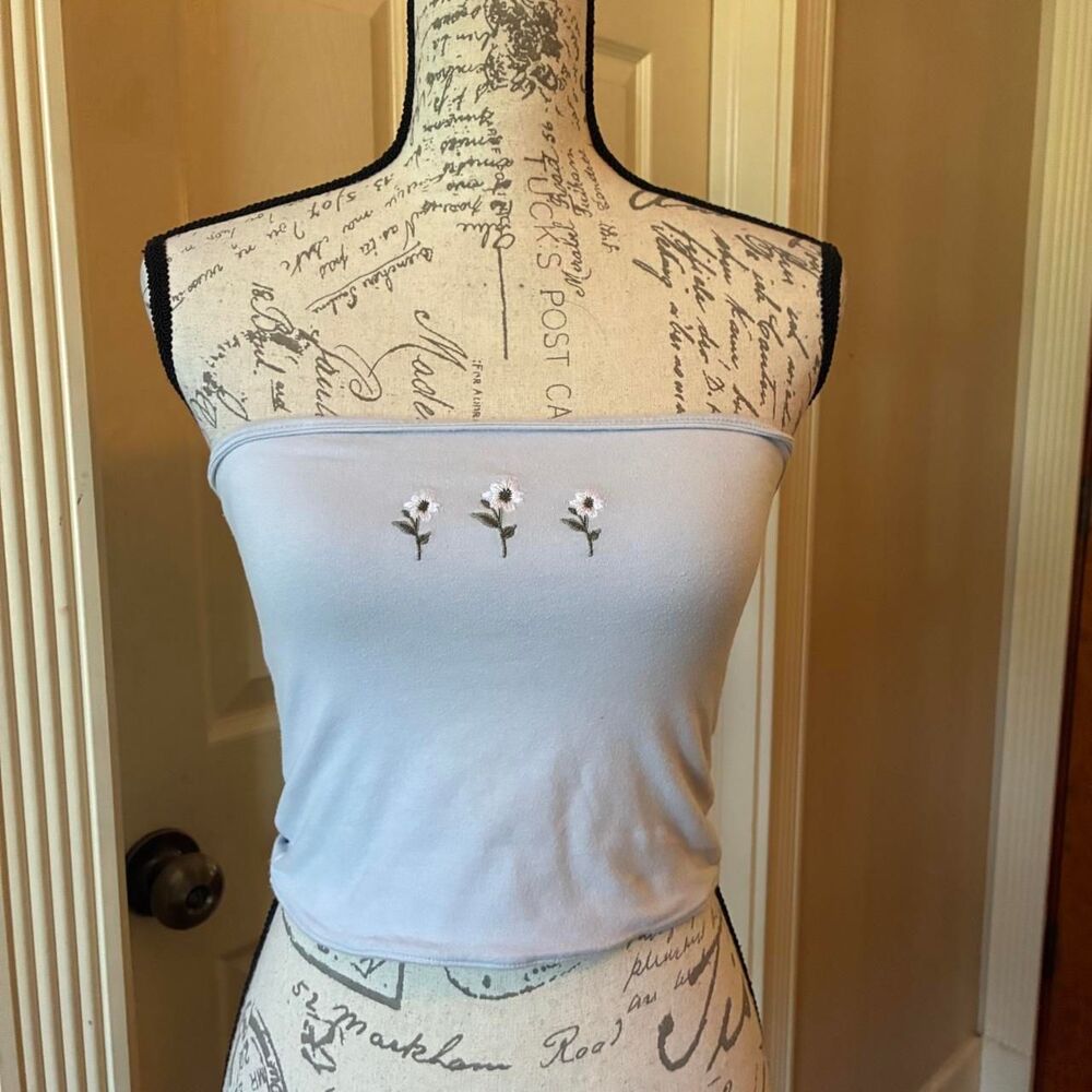 Unbranded Women's Blue Crop-top